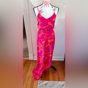 Romper alert!!! Vibrant Pink and Orange romper